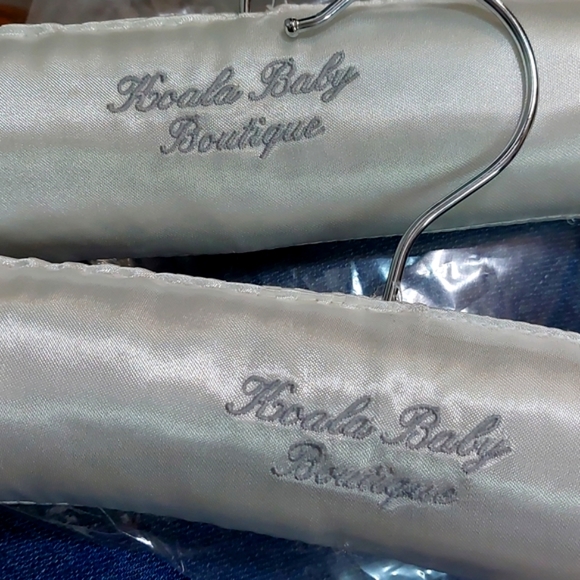 Satin•Cotton Emboidered•Padded Children's Boutique Hanger Assortment • Set of 5 - Picture 8 of 8